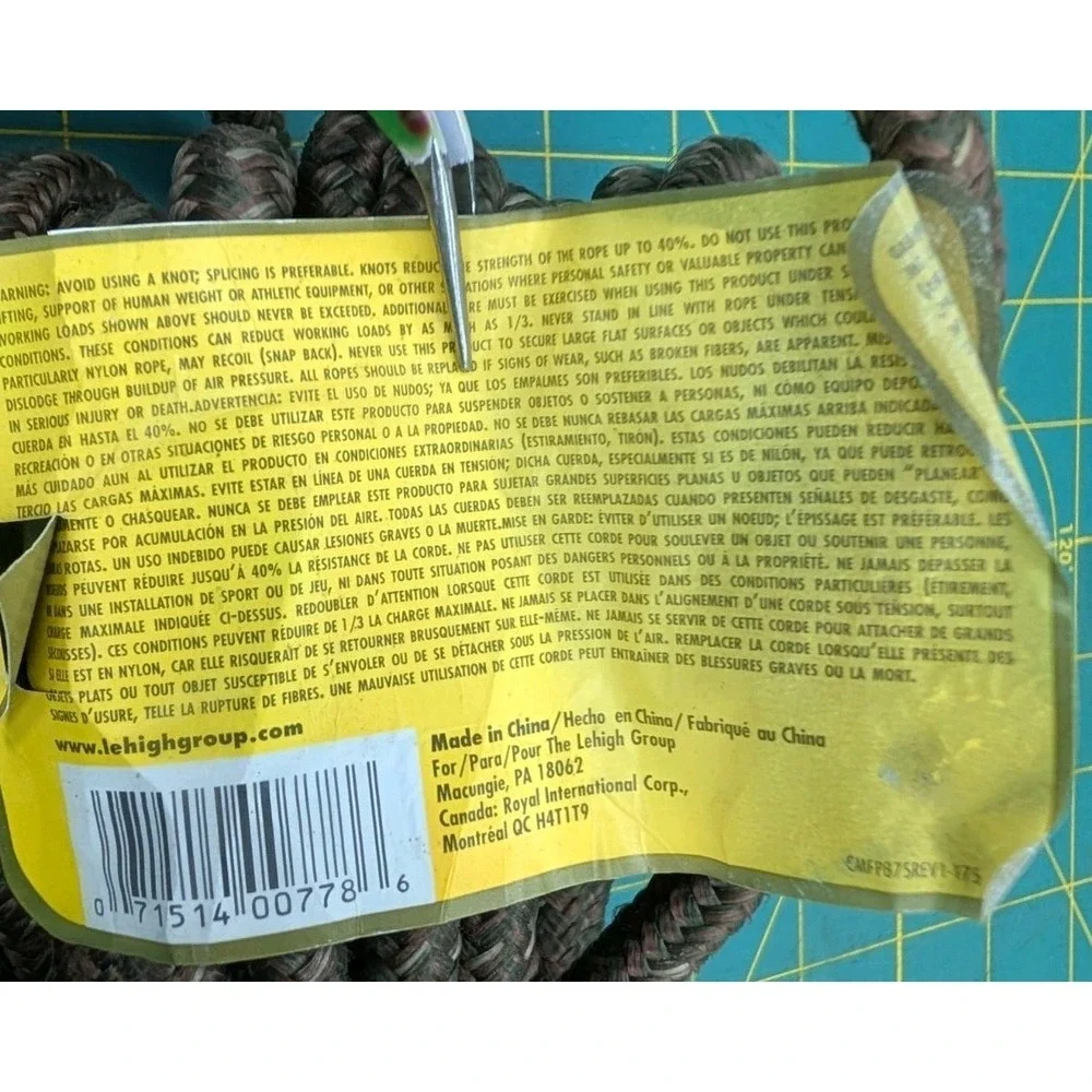 Lehigh camo rope